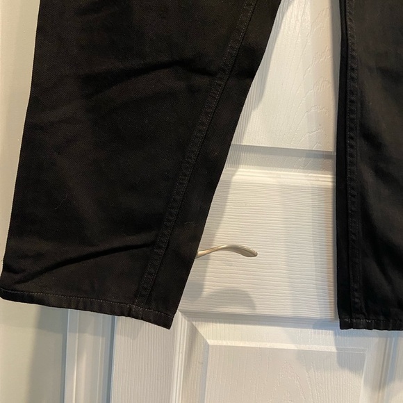 L.L. Bean Size 18 Original Fit Relaxed Comfort Waist Black Straight Leg Jeans - Picture 4 of 11